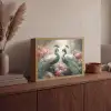 Pauwen - Pauwenveren - Vogels - Bloemen - Natuur Light Box met batterij (Wandlamp) middel -sfeer2