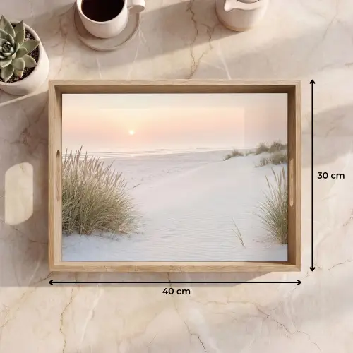 Horizon - Duinlandschap - Zand Dienblad Rechthoek middel -USP_Formaat