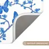 Vlinder - Bloemen - Blauw Badmat klein 997 -USP_AntislipNL