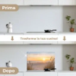 Zonsondergang - Duinen - Zee keuken achterwand spatscherm klein -voor_na_IT