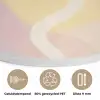 Golvende vormen - Abstract - pastel Akoestische PET Vilt - Rond klein -closeup_NL