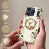 Kerstkrans - Hert - Hulst - Rood Telefoonhoesje iPhone 17 Pro klein -sfeer3_NL