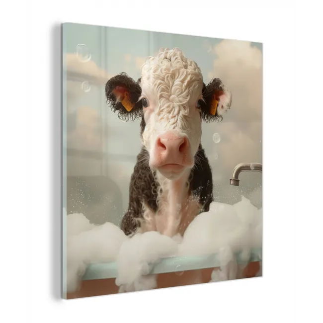 Kalf - Koe - Bad - Schuim - Dieren plexiglas 5mm klein -z3d