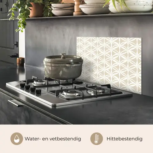 Motief - Modern - Beige keuken achterwand spatscherm klein 900 -usp_NL