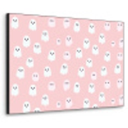 Spookjes - Patroon - Roze Textielframe zwart klein 947 -3d