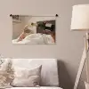 Champagne - Bed - Bubbels Wandkleed katoen klein -sfeer4