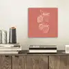 Minimalistisch - Illustratie - Aardbei - Tak aluminium wit klein -sfeer1