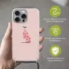 Hond - Hartjes - Roze Hoesje iPhone 16 Pro Max met koord klein -sfeer2_NL