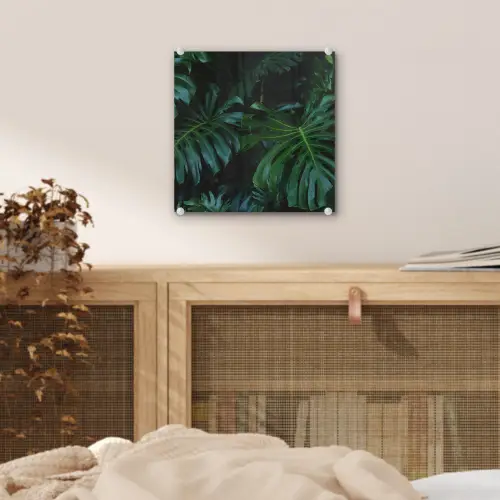 Monstera - Bladeren - Tropisch - Jungle plexiglas 5mm klein -sfeer4