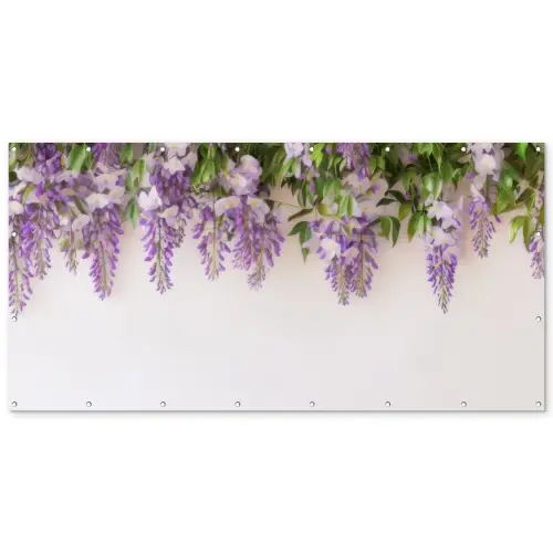 Blauwe regen - Bloemen - Paars Balkonbeschermer Duitsland klein -zz_3d