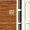 Licht hout - Sierlijk Naambord Vierkant klein -sfeer3-XS