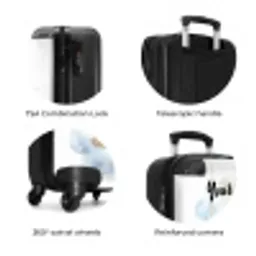 Perry panter NBS - Handbagage koffer - Kinderen Unisex middel zzzzzzzbolletjes_ENG