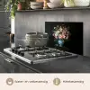 Roze - Bloemen - Vaas - Kleuren keuken achterwand spatscherm klein -usp_NL