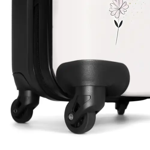 Prinses met zwart jurkje NBS - Handbagage koffer - Kinderen Unisex middel -wiel