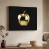 Appel - Goud - Chrome - Zwart Textielframe zwart klein -sfeer3