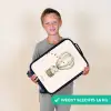 Olifant in een luchtballon Kinderkoffer - Zwart klein -sfeer4_NL