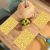 Geel - Beige - Patroon Placemat vinyl groot 368 -zzsfeer5_Kitchenyeah-website
