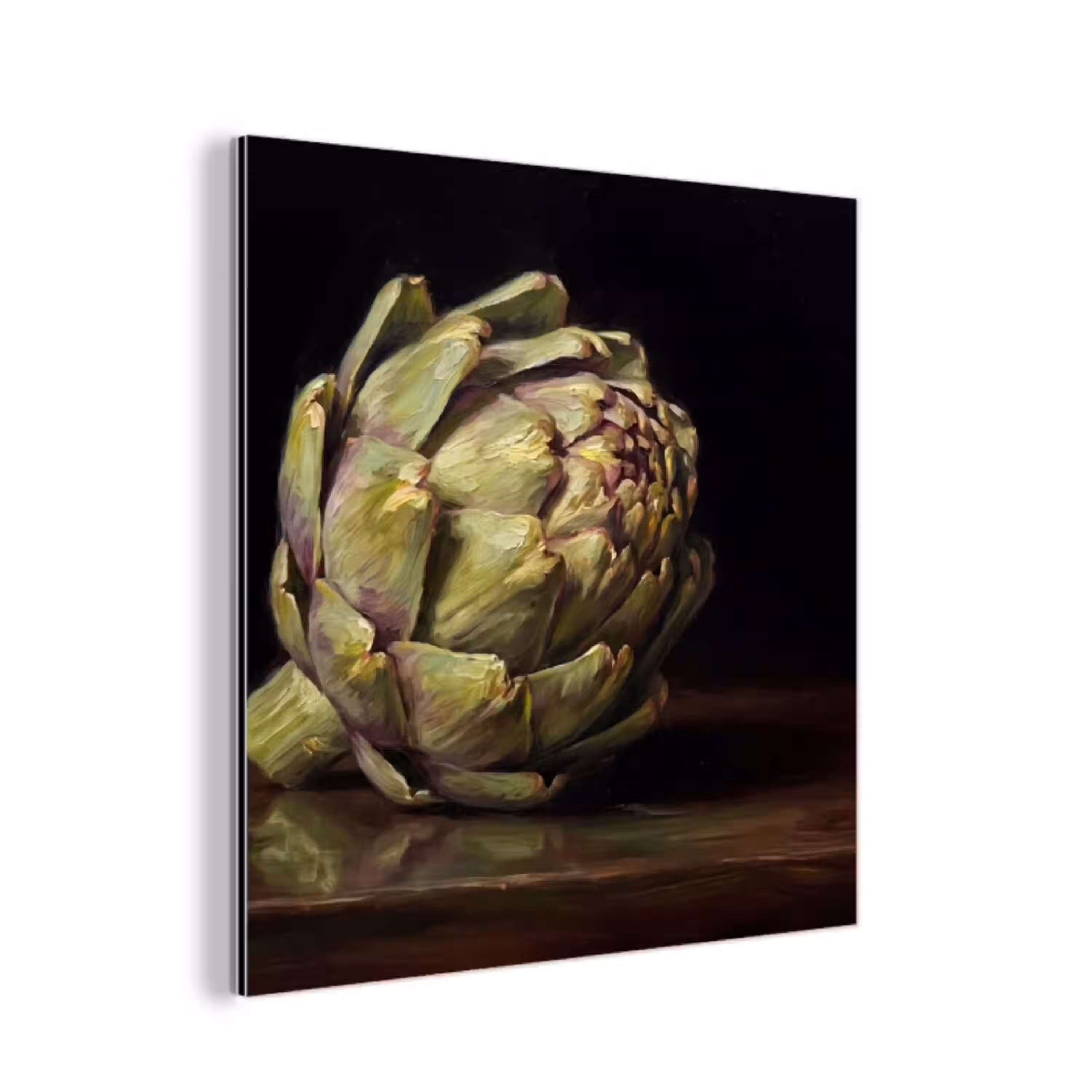 Artichok - Eten - Klassiek aluminium wit klein -3d