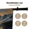 Berglandschap met Gouden Zonsondergang Wandkleed katoen klein -sfeer2