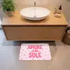 Amore vita sole - Roze - Hartjes Badmat klein -sfeer1