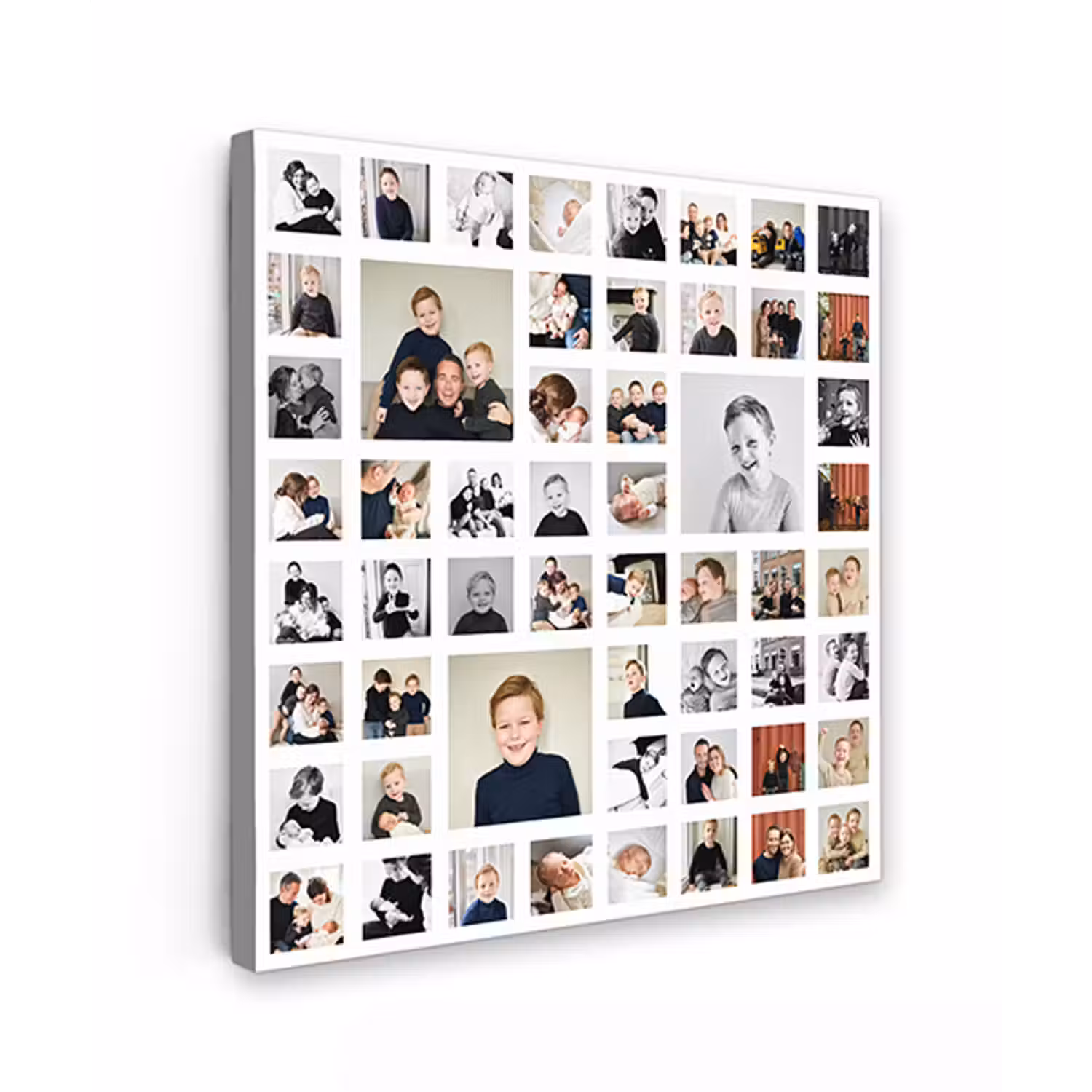 Canvas collage - Vierkant - 55 foto's