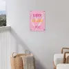 Lucky - Love - Valentijn - Roze tuinposter los doek klein -sfeer8