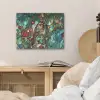 Vogel - Tak - Rozen - Mozaïek PET vilt klein -sfeer3