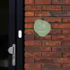 Effen olijfgroen - Sierlijk Naambord Organisch middel -sfeer1