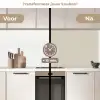 Lichtbeige - Terrazzo - Grijs keuken achterwand 2 middel 871 -voor-na2_NL
