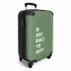 Quotes - Do what makes you happy mosgroen NBS - Handbagage koffer - Kinderen Unisex middel -productfoto_3d
