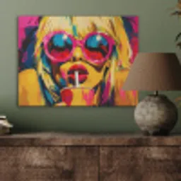 Zonnebril - Roze - Vrouw - Rietje PET vilt klein -sfeer2