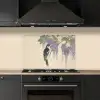 Specht - Bloemen - Paars keuken achterwand spatscherm klein -sfeer1