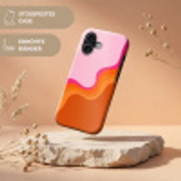 Retro - Waves - Kleurrijk Toughcase MagSafe Apple iPhone 17 klein -USP_RandenV_DE