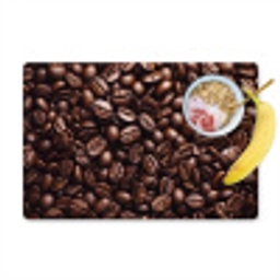 Bonen - Close-up - Donkerbruin Placemat vinyl groot -zzzproduct_Kitchenyeah-website