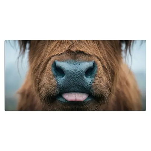Schotse hooglander - Neus - Bruin Muismat XXL klein -3d_leeg