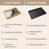 Japandi - Groen - Abstract - Modern Dienblad Rechthoek middel -USP_VergelijkingDE