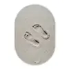 Voeten - Zand - Zee Wandcirkel Ovaal Forex klein -3d