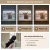 Schotse hooglander - Bruin - Water Light Box met batterij (Wandlamp) middel -USP_lichtkleurNL