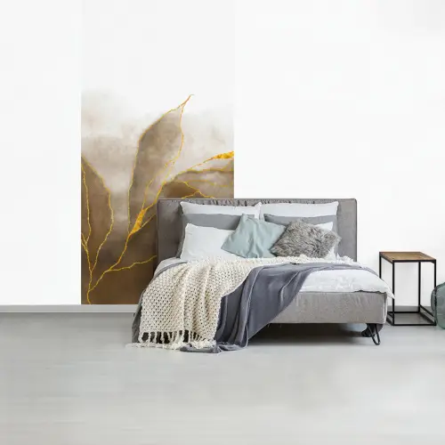 Marmer - Goud - Bruin - Textuur - Marmerlook fotobehang vinyl groot -slaapkamer