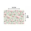 Rozen - Vogels - Pastel - Kleurrijk Placemat vinyl groot 368 -specs