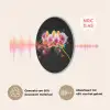 Orchidee - Graffiti - Kleurrijk - Bloemen - Abstract Akoestische PET Vilt - Rond klein -USP_NL