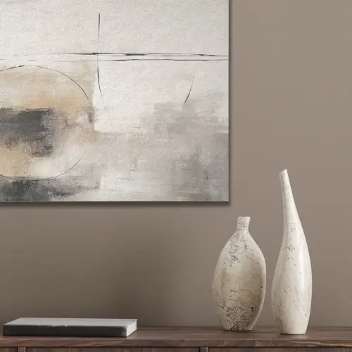 Kunst - Abstract - Grijs - Industrieel PET vilt klein -sfeer6_closeup