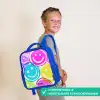 Kleurrijke glimlachexplosie Kinderrugzak - Blauw middel -sfeer3_NL