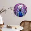Pauw - Koksmuts - Cool - Paars Wandcirkel plexiglas klein -sfeer4