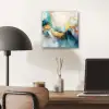 Abstract - Kunst - Gold - Blauw aluminium wit klein -sfeer5