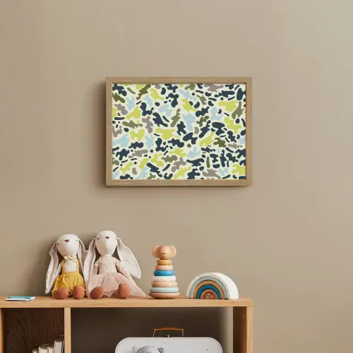 Camouflage - Groen - Blauw - Jongens - Kinderen Light Box met batterij (Wandlamp kind) middel -sfeer2_kind