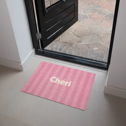 Gestreept - Roze - Chéri Deurmat klein -sfeer5