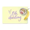Oh darling - Geel - Hart Placemat vinyl groot -zzzproduct_Kitchenyeah-website