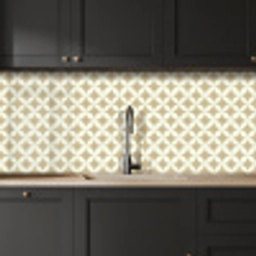 Symmetrisch - Motief - Beige keuken achterwand 2 middel 871 -sfeer1