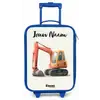 Graafmachine - Getekend - Oranje Kinderkoffer - Blauw klein -zz3dotto